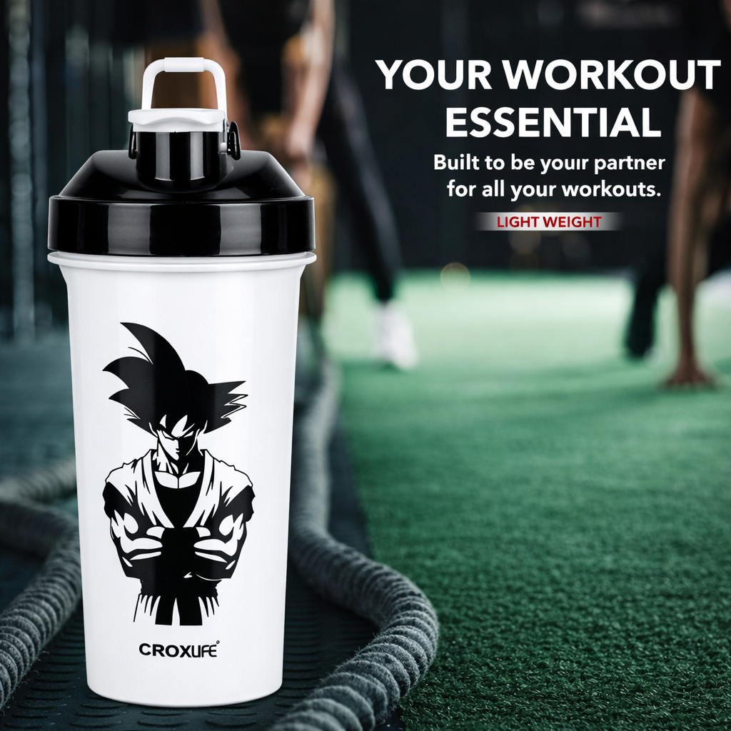 Coreflex Anime Workout Shaker 600ml - Protein Shaker for Gym
